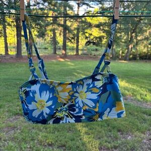 Two-Piece - Blue and Yellow Floral Bikini